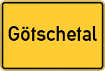 Place name sign Götschetal