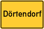 Place name sign Dörtendorf