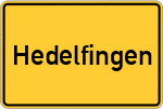 Place name sign Hedelfingen