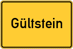 Place name sign Gültstein
