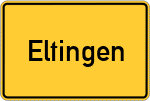 Place name sign Eltingen