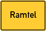 Place name sign Ramtel