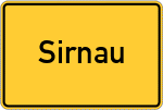 Place name sign Sirnau