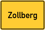 Place name sign Zollberg