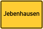 Place name sign Jebenhausen