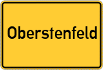 Place name sign Oberstenfeld