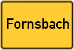 Place name sign Fornsbach