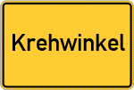 Place name sign Krehwinkel