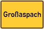 Place name sign Großaspach