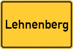 Place name sign Lehnenberg