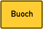 Place name sign Buoch