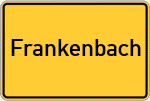 Place name sign Frankenbach