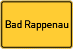 Place name sign Bad Rappenau