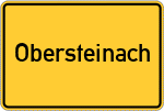 Place name sign Obersteinach