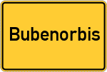 Place name sign Bubenorbis