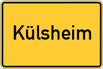 Place name sign Külsheim