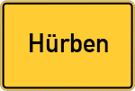 Place name sign Hürben