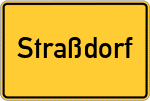 Place name sign Straßdorf