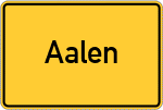 Place name sign Aalen