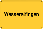 Place name sign Wasseralfingen