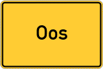 Place name sign Oos