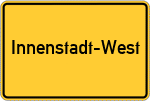Place name sign Innenstadt-West