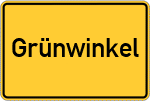 Place name sign Grünwinkel