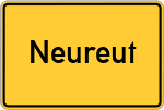 Place name sign Neureut