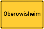 Place name sign Oberöwisheim
