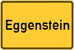 Place name sign Eggenstein
