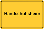 Place name sign Handschuhsheim