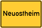 Place name sign Neuostheim