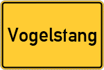 Place name sign Vogelstang