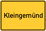 Place name sign Kleingemünd