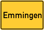 Place name sign Emmingen