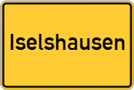 Place name sign Iselshausen