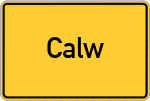 Place name sign Calw