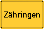 Place name sign Zähringen