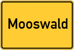Place name sign Mooswald