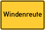 Place name sign Windenreute