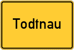 Place name sign Todtnau