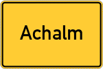 Place name sign Achalm
