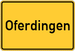 Place name sign Oferdingen
