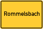 Place name sign Rommelsbach