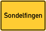 Place name sign Sondelfingen