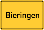 Place name sign Bieringen
