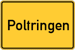 Place name sign Poltringen