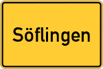 Place name sign Söflingen