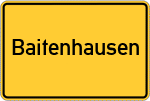 Place name sign Baitenhausen