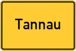 Place name sign Tannau